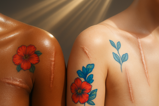 Sunscreen Showdown: Why Melanin-Infused SPF 50+ is a Game Changer for Tattooed & Post-Op Skin