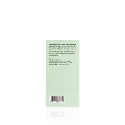 KORDEL’S SUGAR GUARD ALPHA-LIPOIC ACID 200 mg