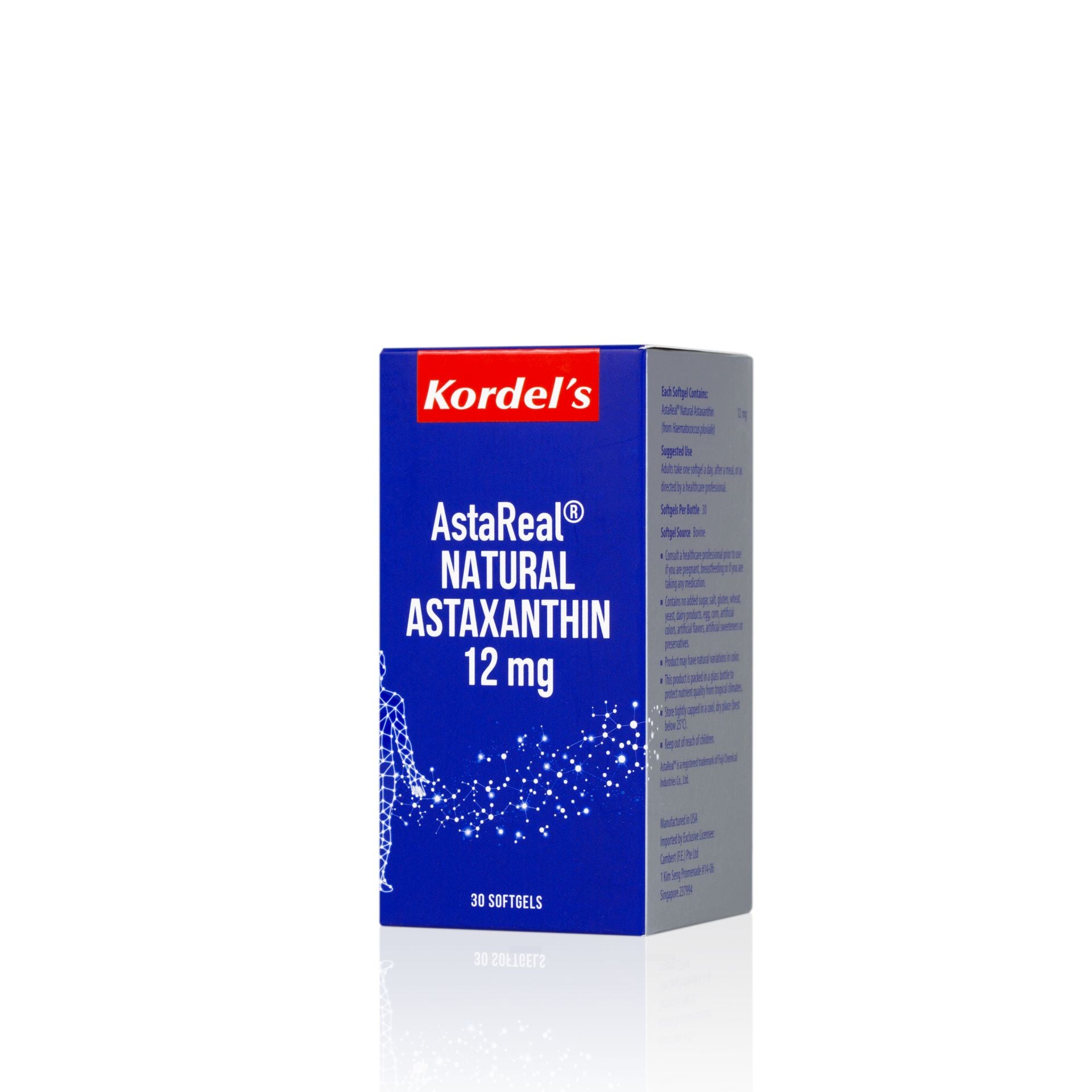 KORDEL’S ASTAREAL® NATURAL ASTAXANTHIN 12 mg