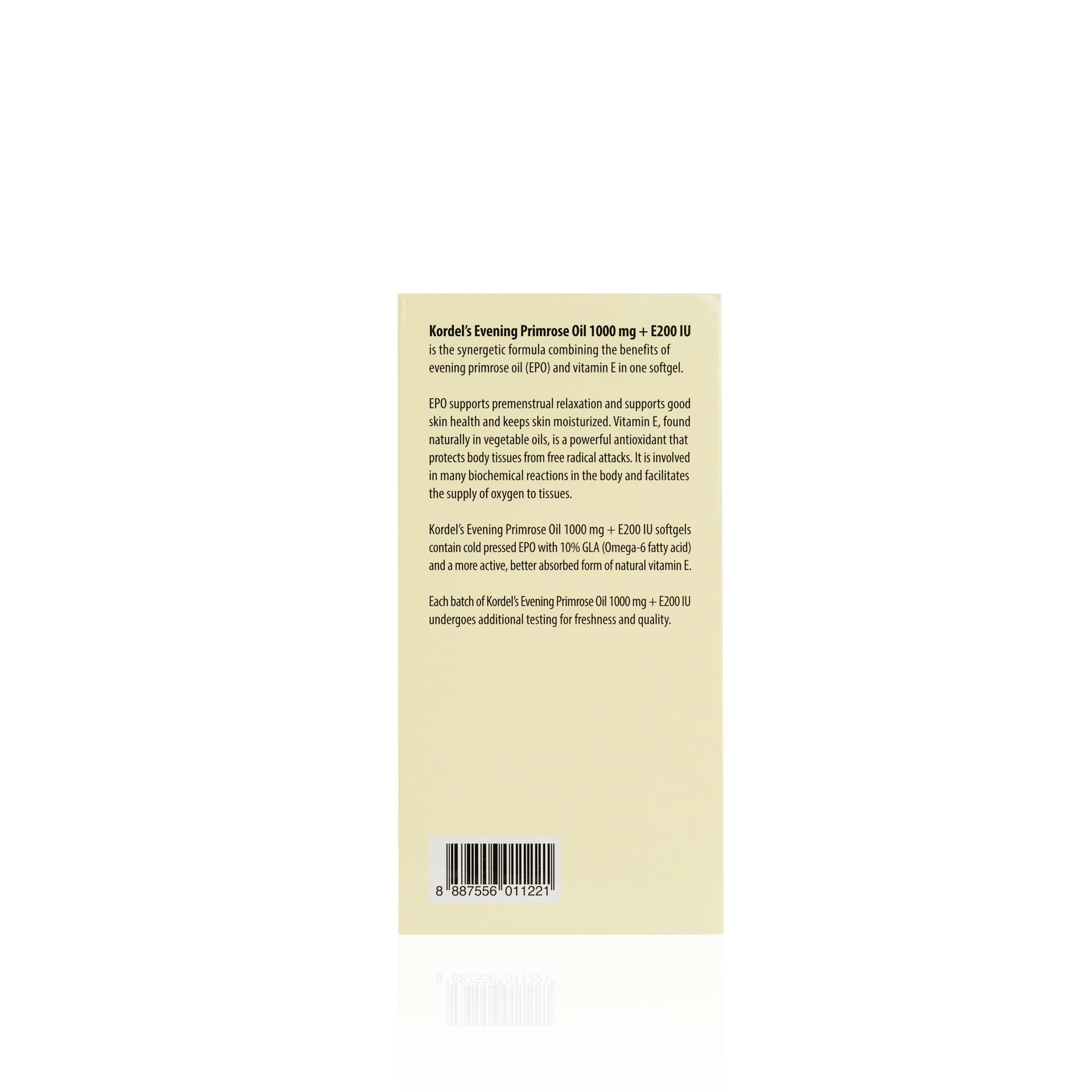 KORDEL’S EVENING PRIMROSE OIL 1000 mg + E200 IU
