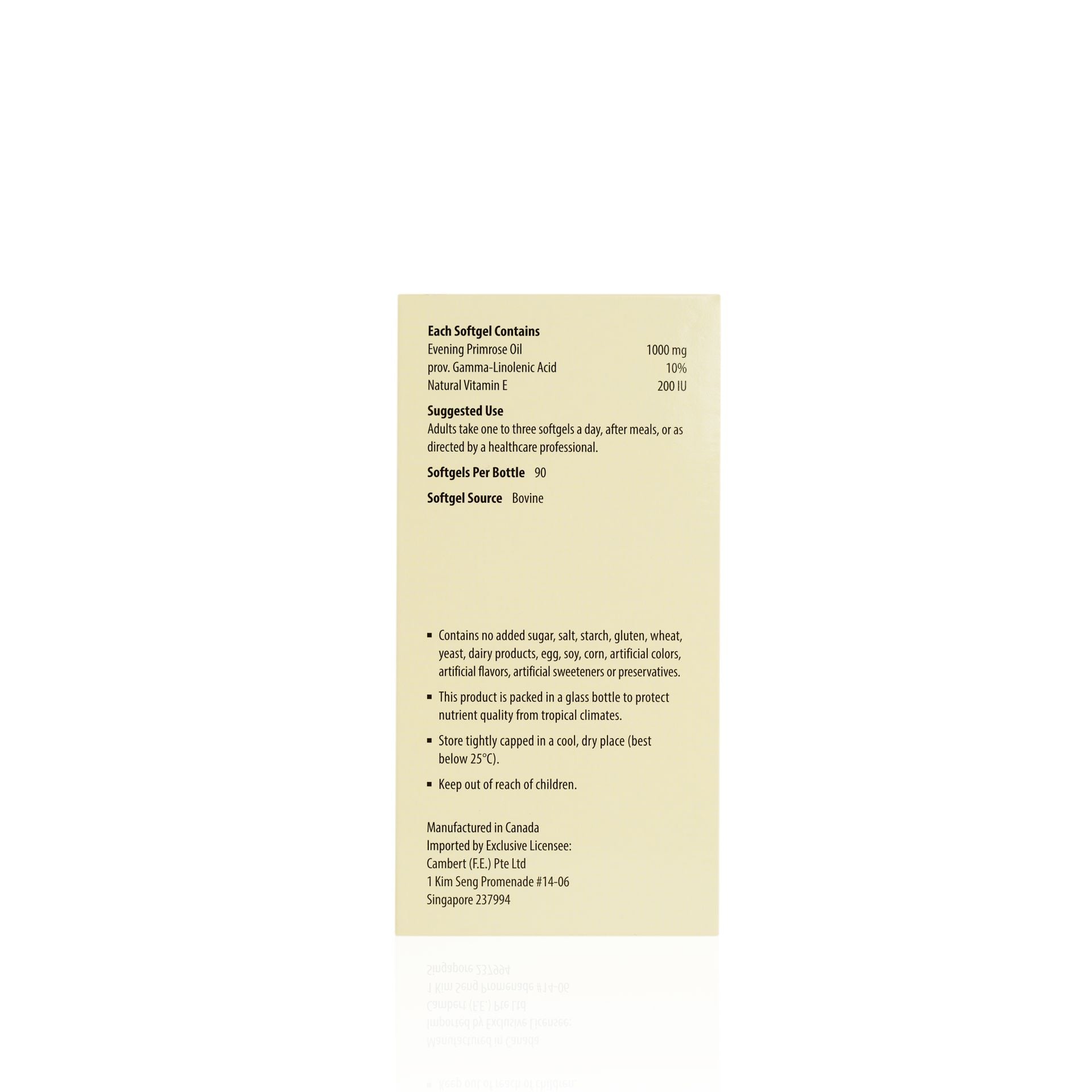 KORDEL’S EVENING PRIMROSE OIL 1000 mg + E200 IU