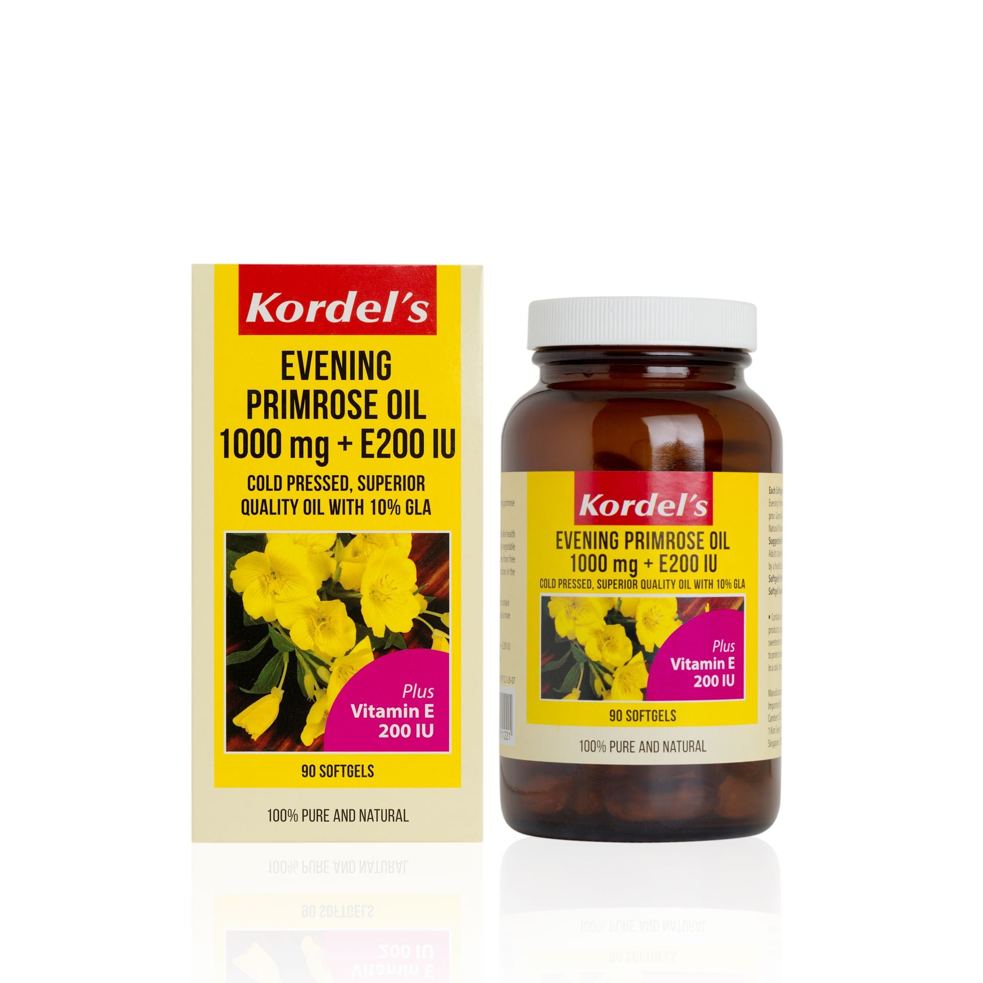 KORDEL’S EVENING PRIMROSE OIL 1000 mg + E200 IU