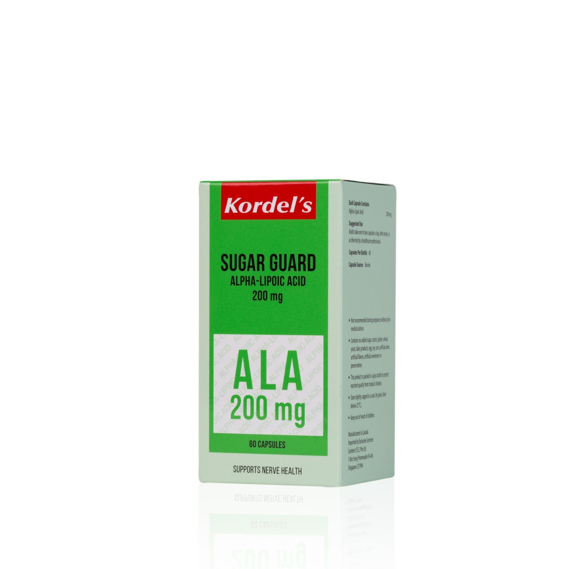 KORDEL’S SUGAR GUARD ALPHA-LIPOIC ACID 200 mg