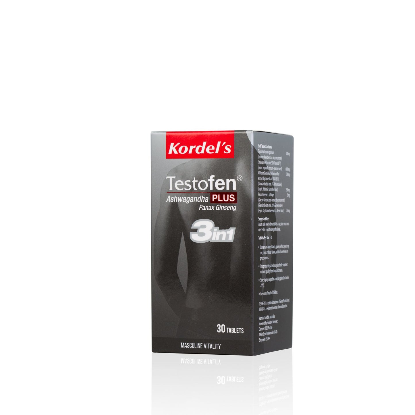 KORDEL’S TESTOFEN® PLUS ASHWAGANDHA AND PANAX GINSENG
