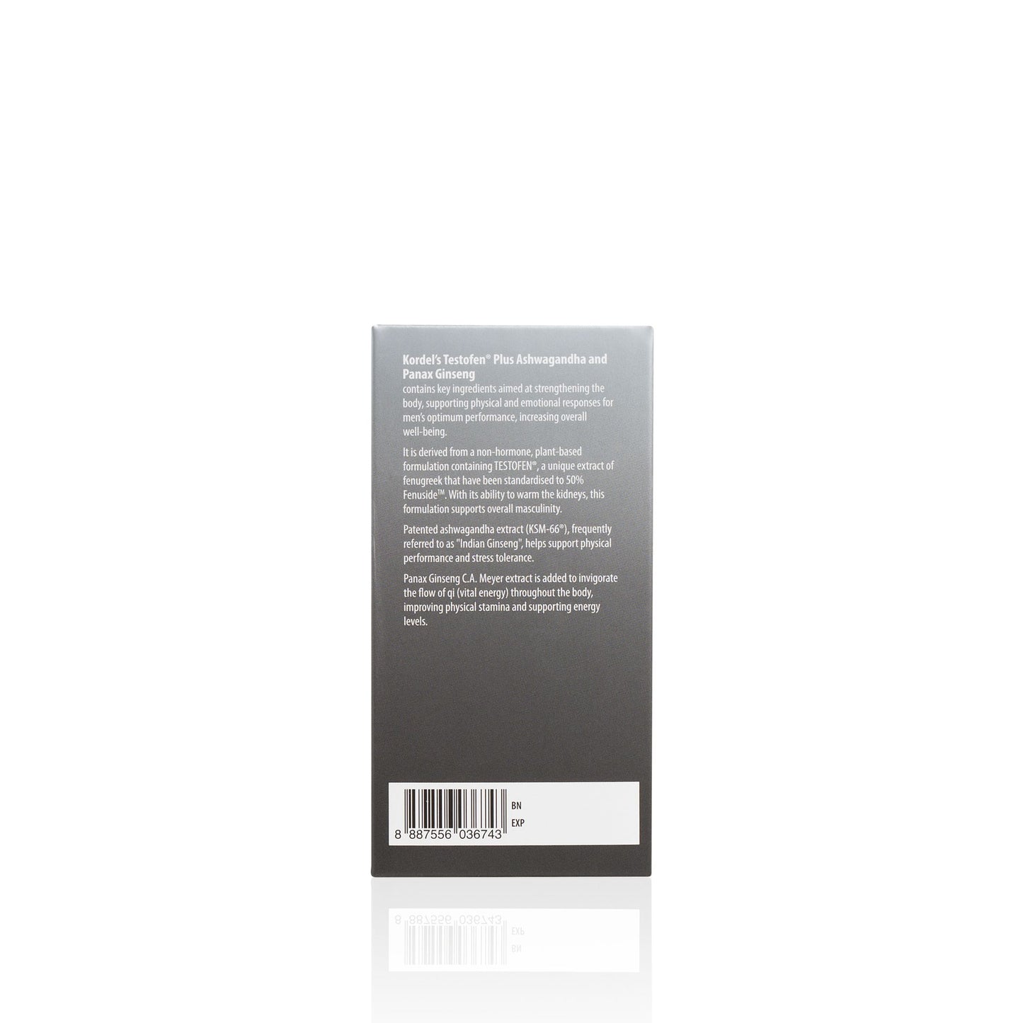 KORDEL’S TESTOFEN® PLUS ASHWAGANDHA AND PANAX GINSENG