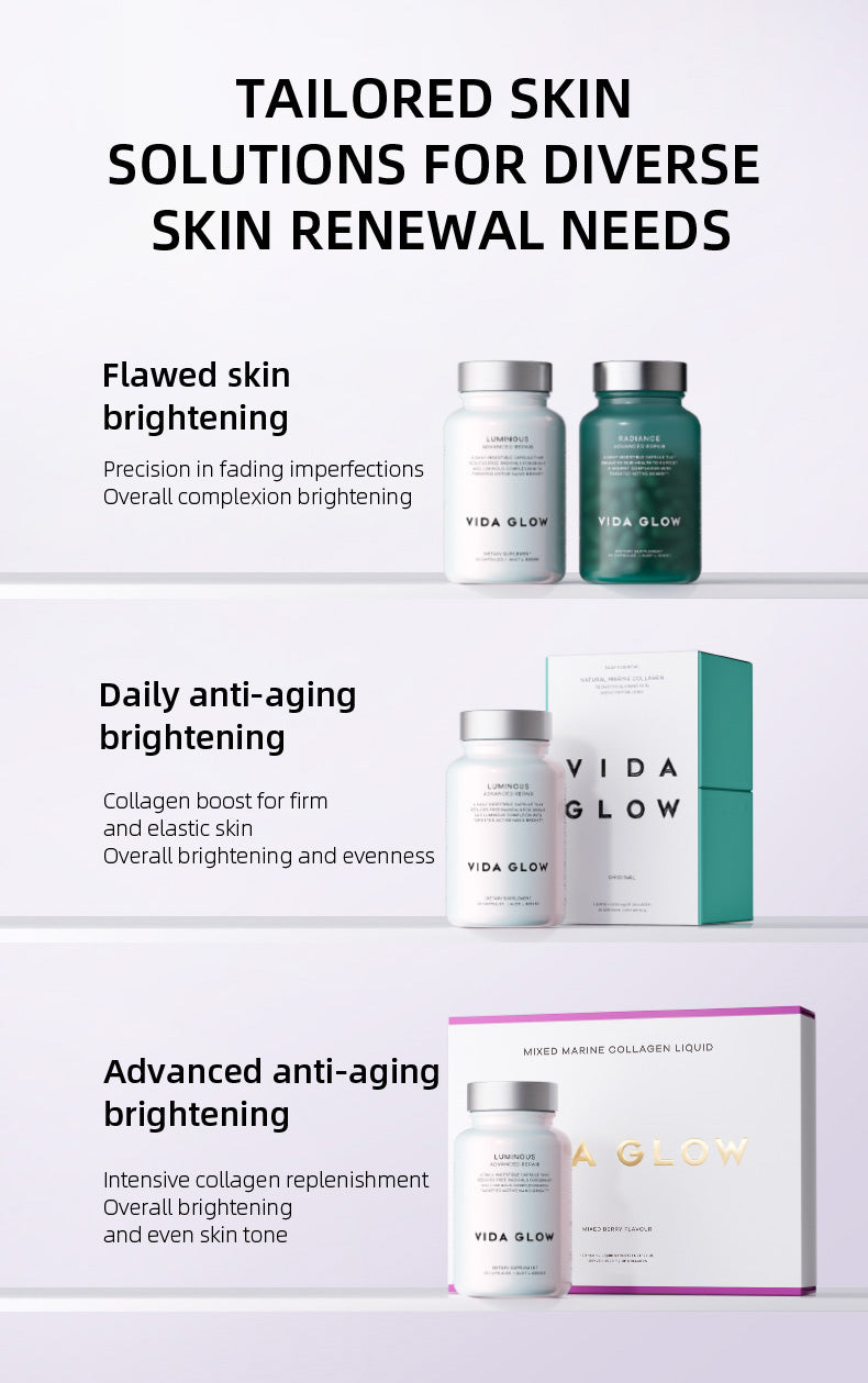 【Member Upgrade】Vida Glow Luminous Capsules 30 capsules*4 bottles Free SGD9 voucher pack