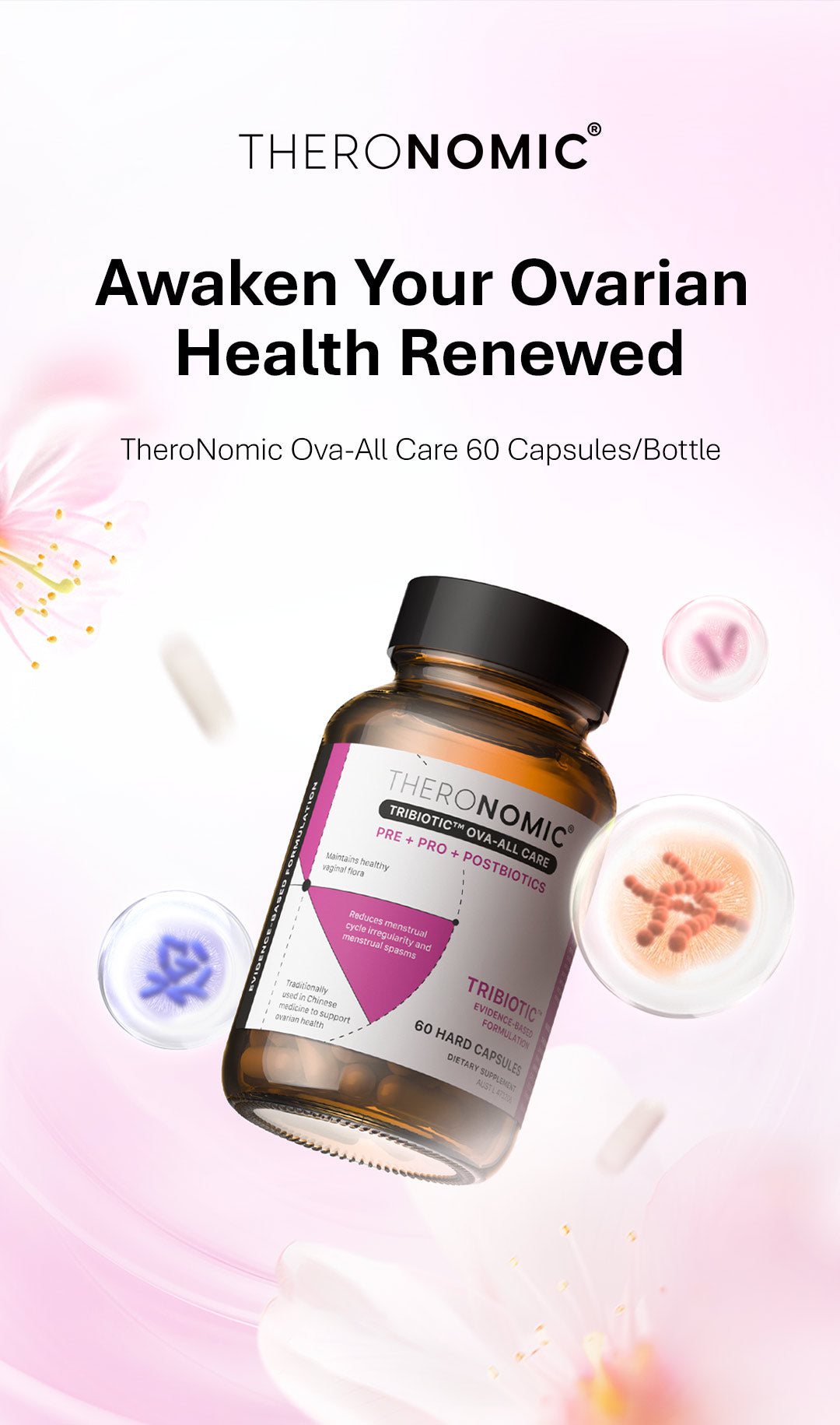 【Member Upgrade】TheroNomicOva-All Care*60 Capsules/Bottle Buy 5 Free SGD9 voucher pack