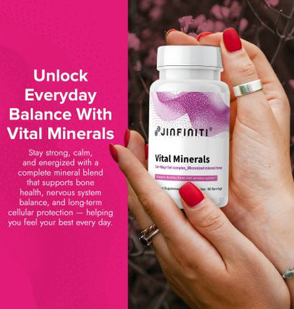 Vital Minerals Chelated Mineral Complex - High Absorption Supplement by Jinfiniti