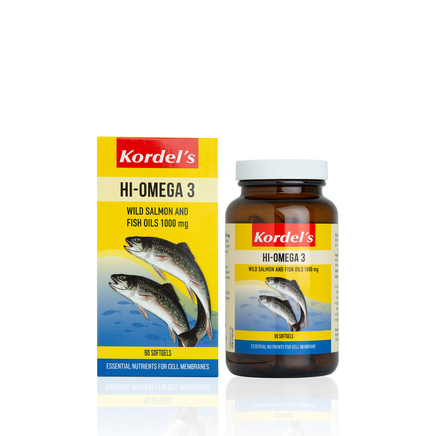 KORDEL’S HI-OMEGA 3 WILD SALMON AND FISH OILS 1000 mg