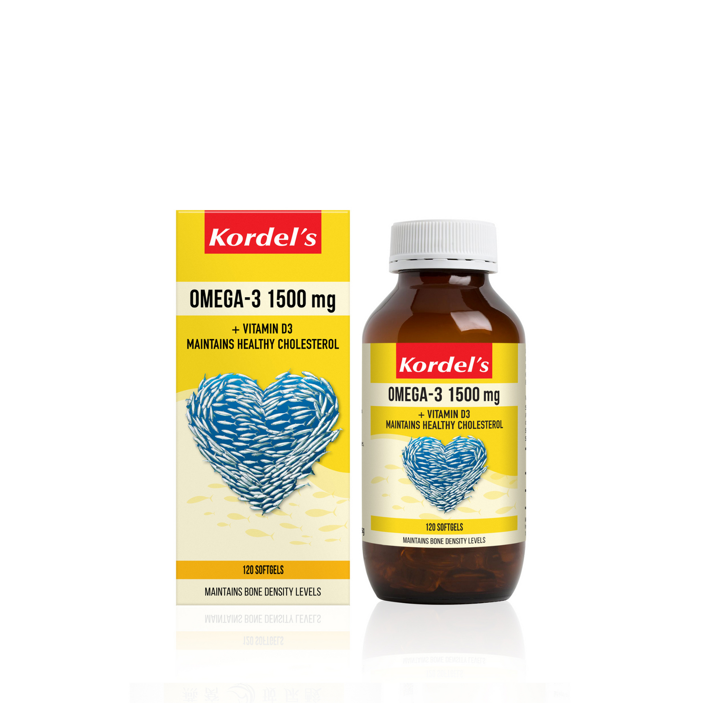 KORDEL’S OMEGA-3 FISH OIL 1500 mg + VITAMIN D