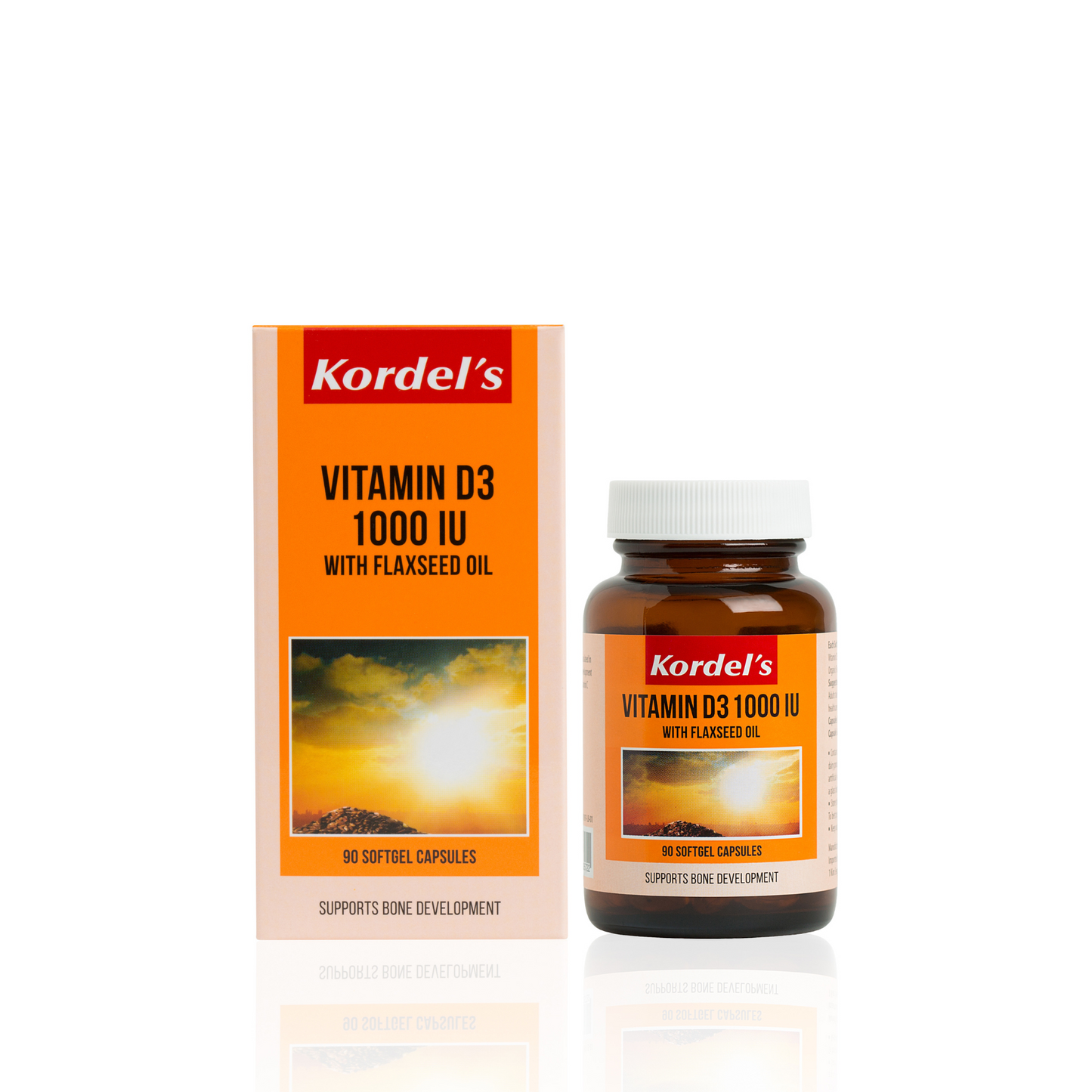 KORDEL’S VITAMIN D3 1000 IU WITH FLAXSEED OIL