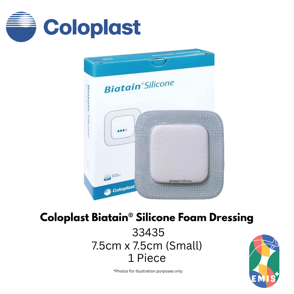 [1 Piece] Coloplast Biatain® Silicone Foam Dressing 33435 | 33436 | 33437 EMIS+