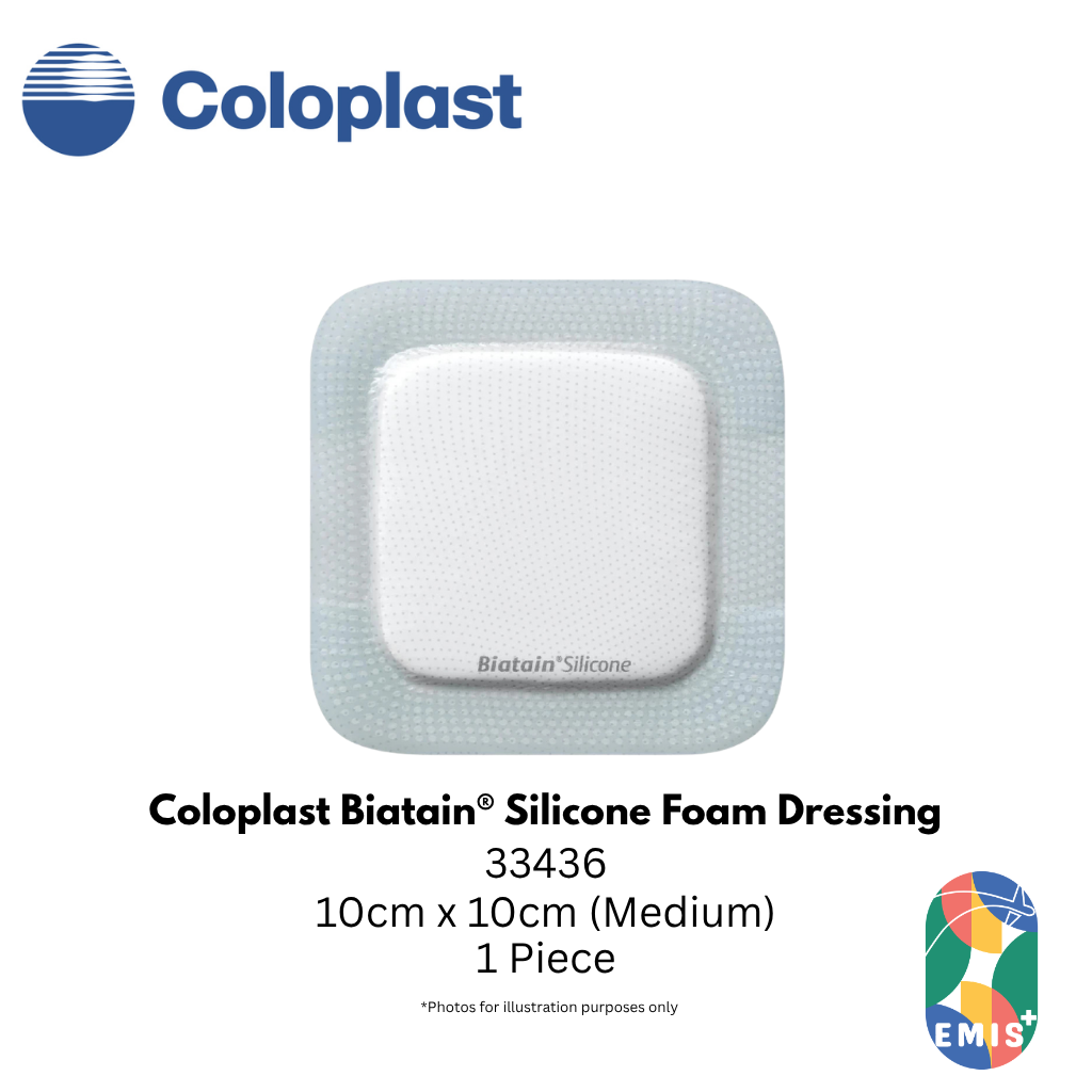 [1 Piece] Coloplast Biatain® Silicone Foam Dressing 33435 | 33436 | 33437 EMIS+