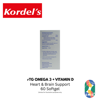 KORDEL’S rTG OMEGA 3 + VITAMIN D