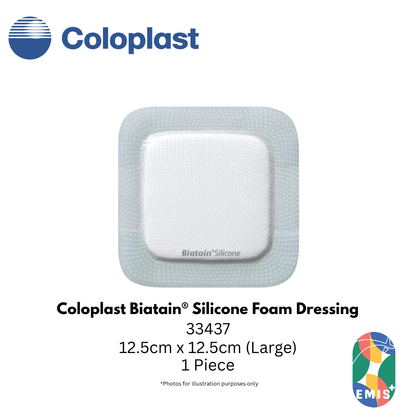 [1 Piece] Coloplast Biatain® Silicone Foam Dressing 33435 | 33436 | 33437 EMIS+