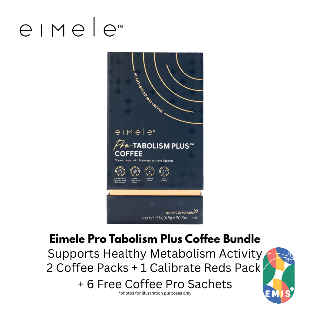 Eimele Pro Tabolism Plus Coffee Bundle with Calibrate Reds and Free Coffee Pro Sachets