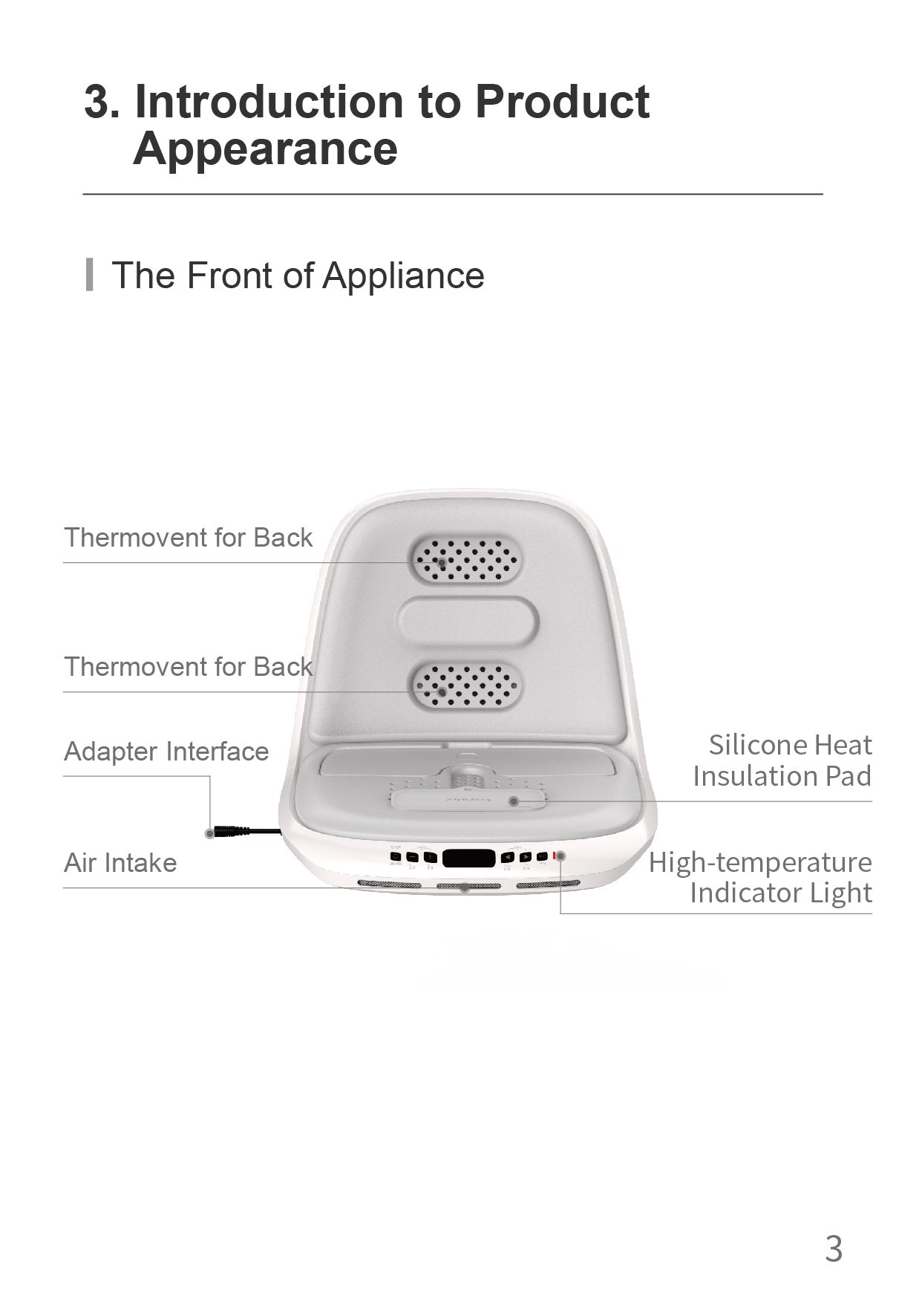 AiYiSheng Multifunctional Warm Buttocks Appliance official English manual page 5
