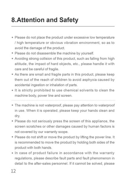 AiYiSheng Multifunctional Warm Buttocks Appliance official English manual page 14