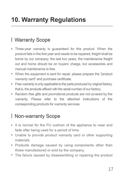 AiYiSheng Multifunctional Warm Buttocks Appliance official English manual page 19