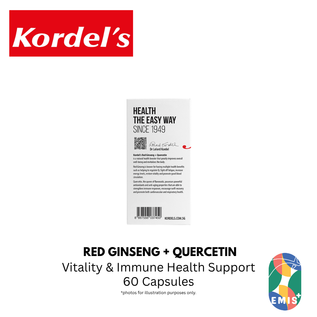 KORDEL’S RED GINSENG + QUERCETIN