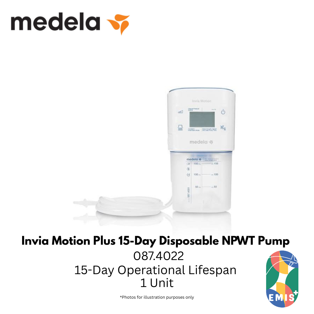 Medela Invia Motion Plus 15-Day Disposable NPWT Pump (087.4022)
