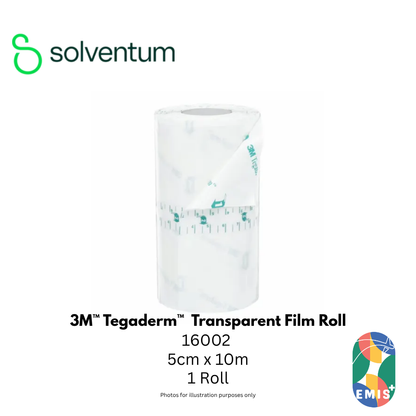 3M Tegaderm 16002 Transparent Film Roll 5cm x 10m