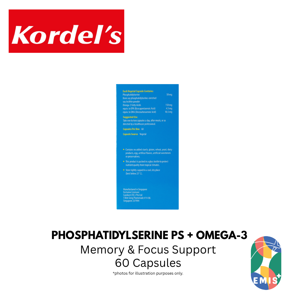 KORDEL’S PHOSPHATIDYLSERINE PS + OMEGA-3