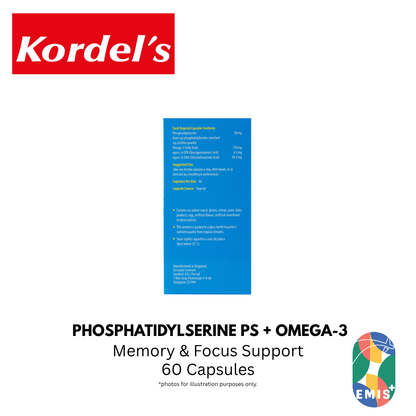 KORDEL’S PHOSPHATIDYLSERINE PS + OMEGA-3