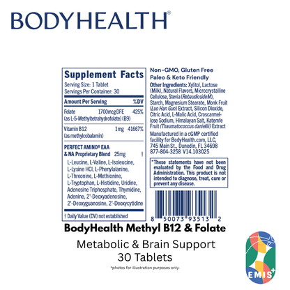 BodyHealth Methyl B12 & Folate