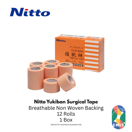Nitto Yukiban Surgical Tape (Gentle, breathable & pain-free removal)