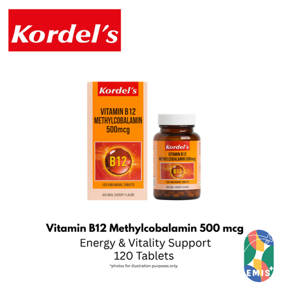 KORDEL’S VITAMIN B12 METHYLCOBALAMIN 500 mcg