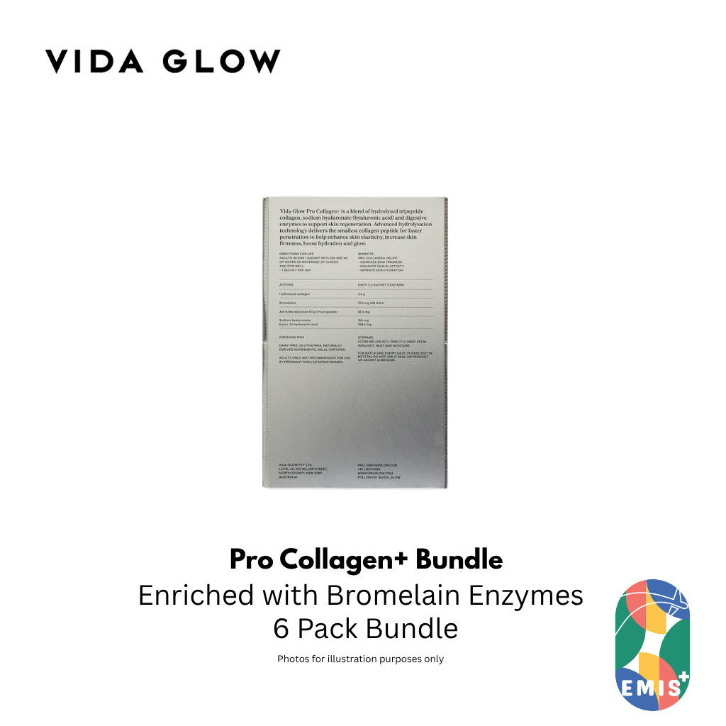 Vida Glow Pro Collagen Plus Bundle with Free SGD9 Voucher Pack
