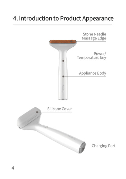 AiYiSheng AYS-038 Stone Needle Meridians Massage Appliance official English manual page 6