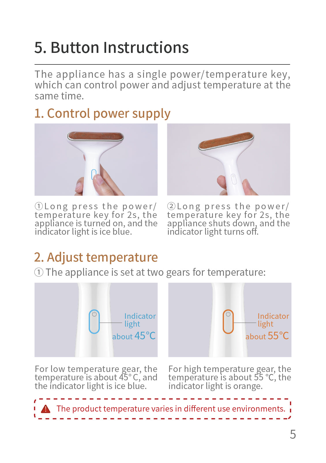 AiYiSheng AYS-038 Stone Needle Meridians Massage Appliance official English manual page 7