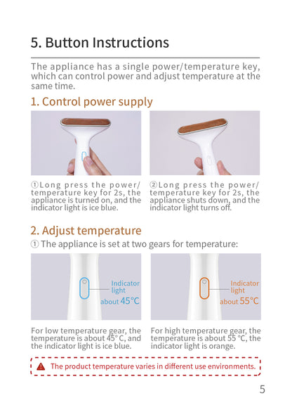 AiYiSheng AYS-038 Stone Needle Meridians Massage Appliance official English manual page 7