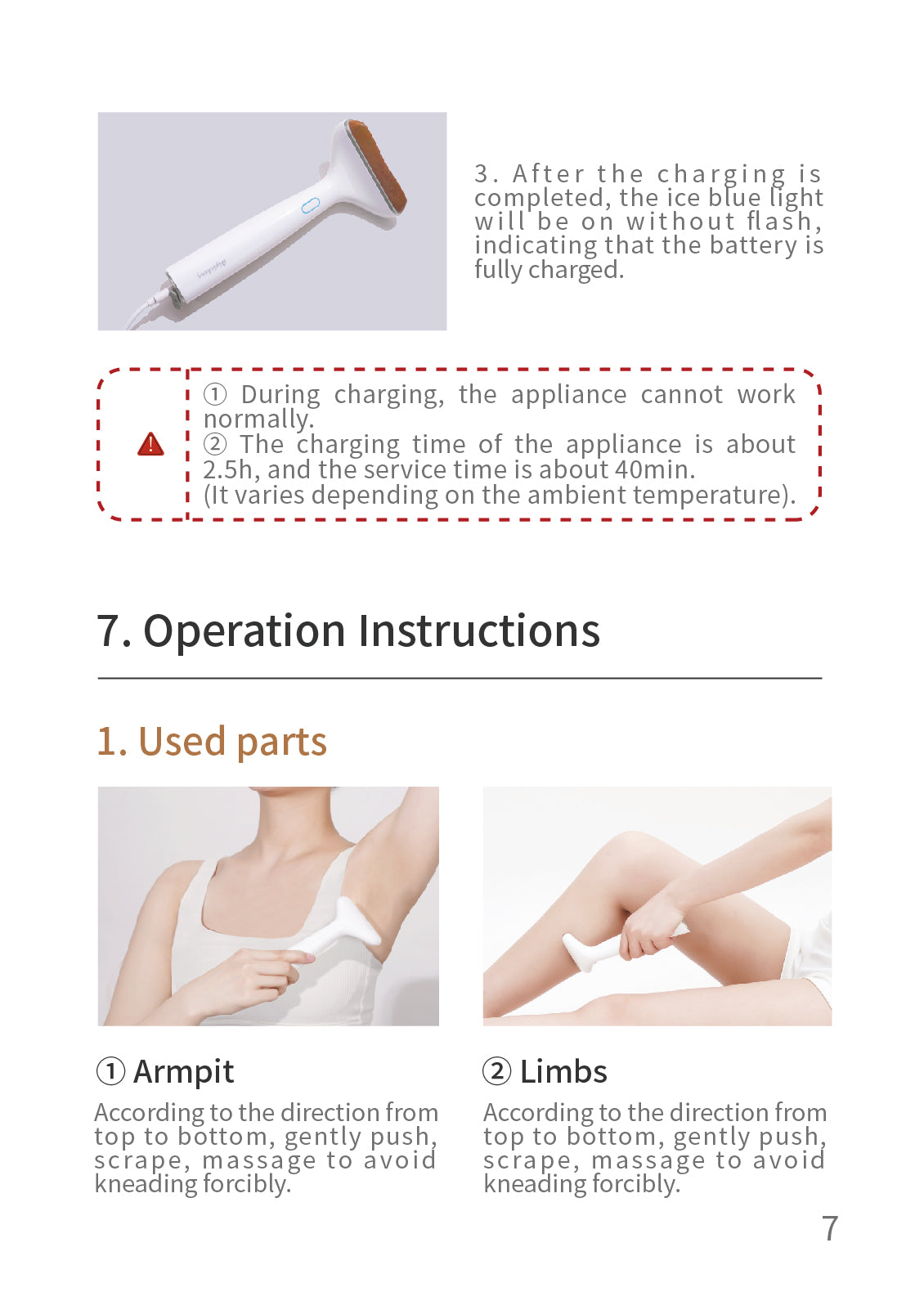 AiYiSheng AYS-038 Stone Needle Meridians Massage Appliance official English manual page 9