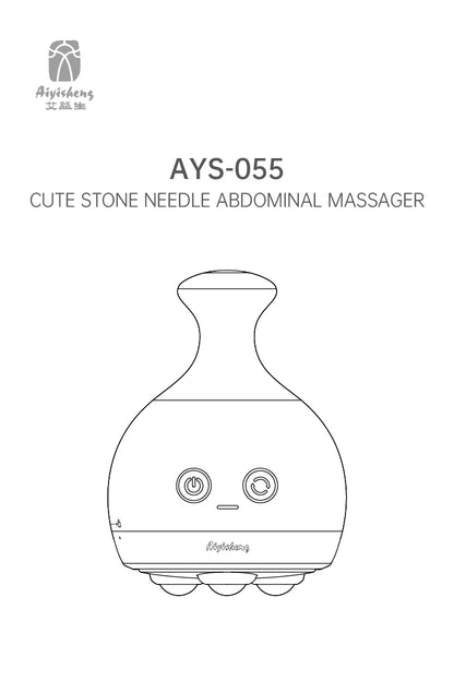 Cute Stone Needle Abdominal Massager AYS-055 official English manual page 1