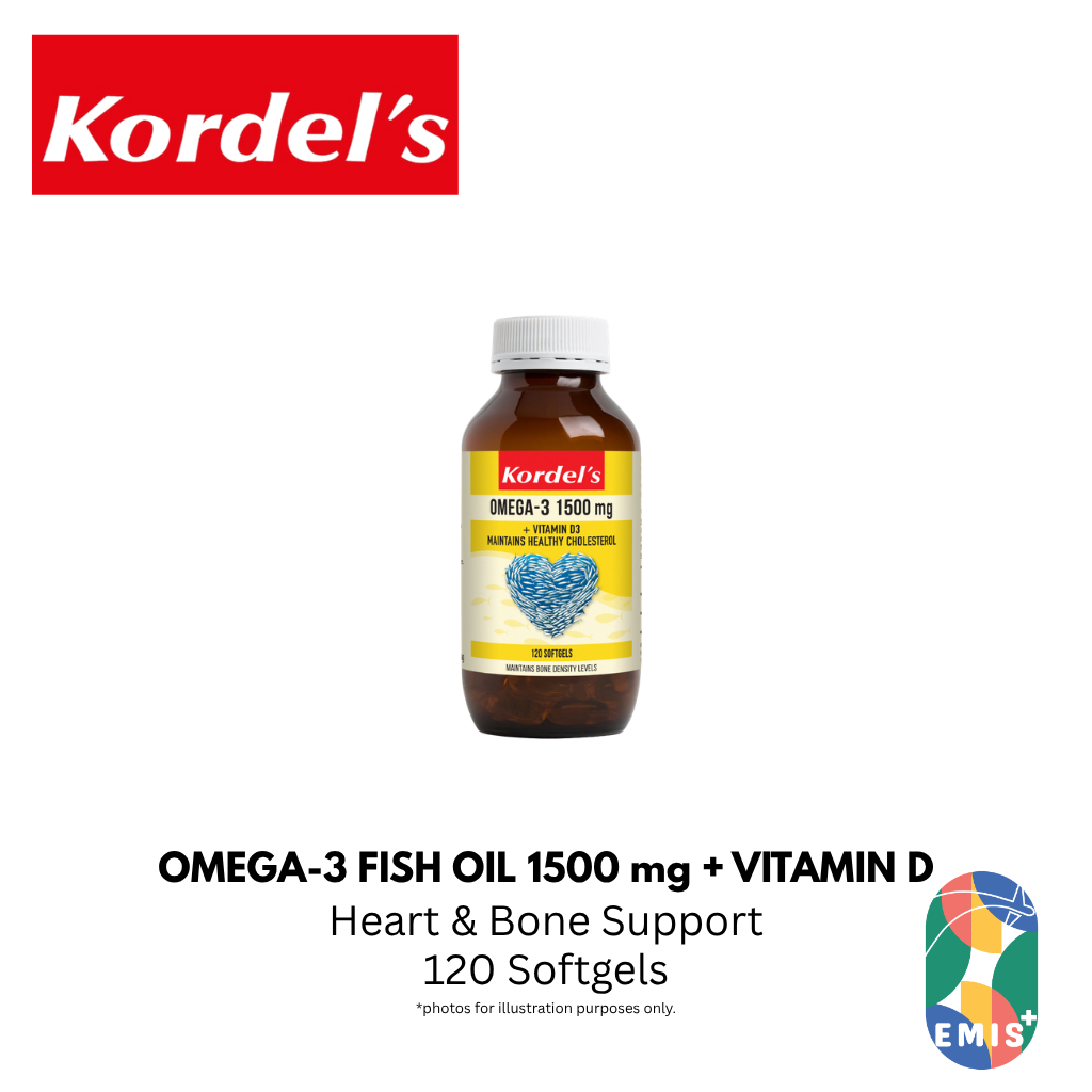 KORDEL’S OMEGA-3 FISH OIL 1500 mg + VITAMIN D