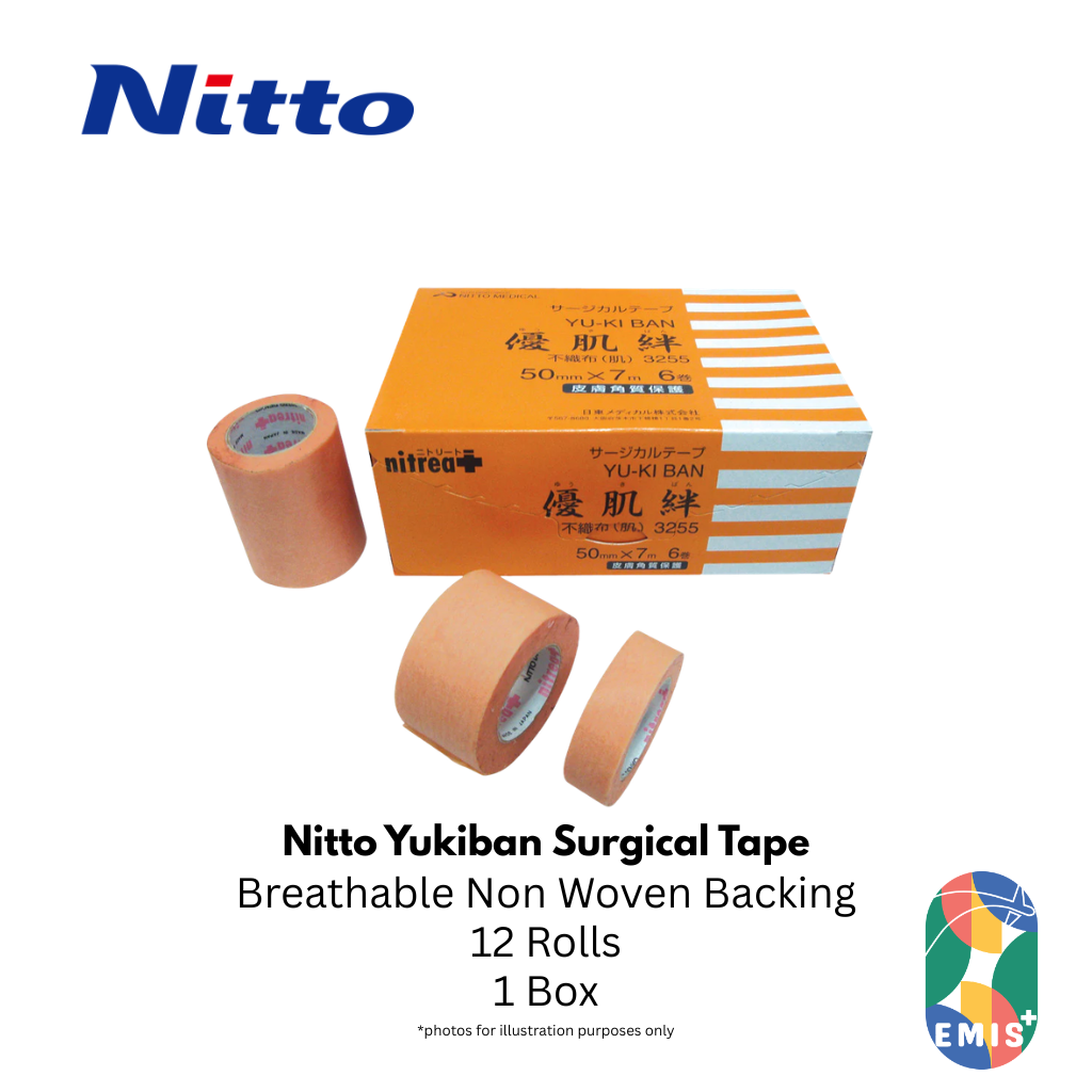 Nitto Yukiban Surgical Tape (Gentle, breathable & pain-free removal) — product image 4, EMIS+ Singapore medical supplies