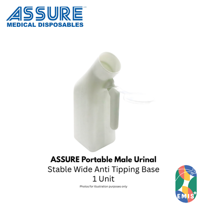 ASSURE Male Urinal Portable Urinal for Men with Handle and Spill Proof Cover