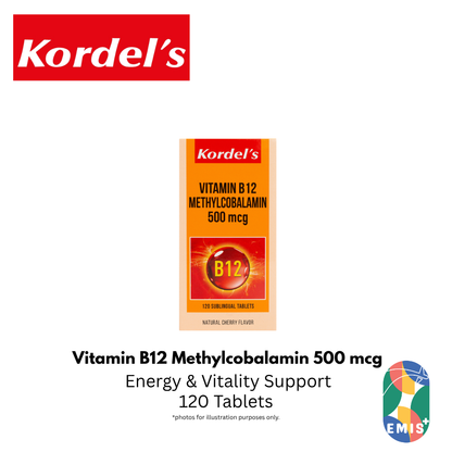 KORDEL’S VITAMIN B12 METHYLCOBALAMIN 500 mcg