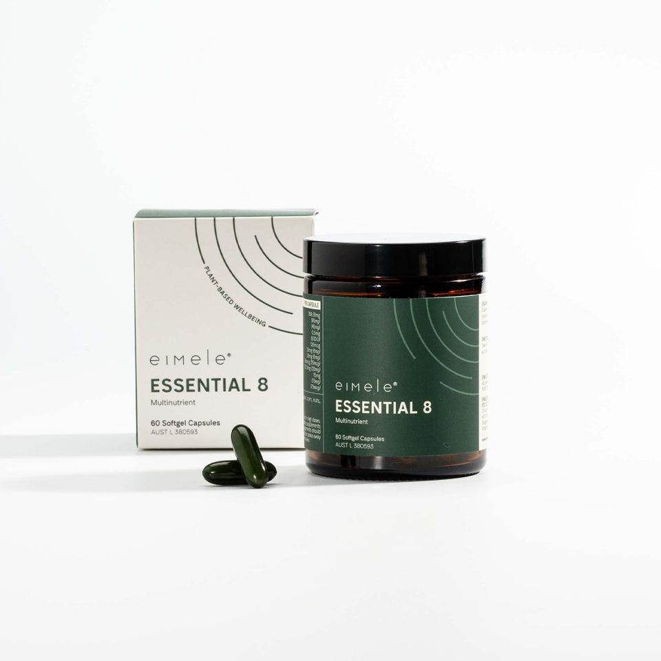 Eimele Essential 8: Daily Plant-Based Multivitamin for Energy & Immunity