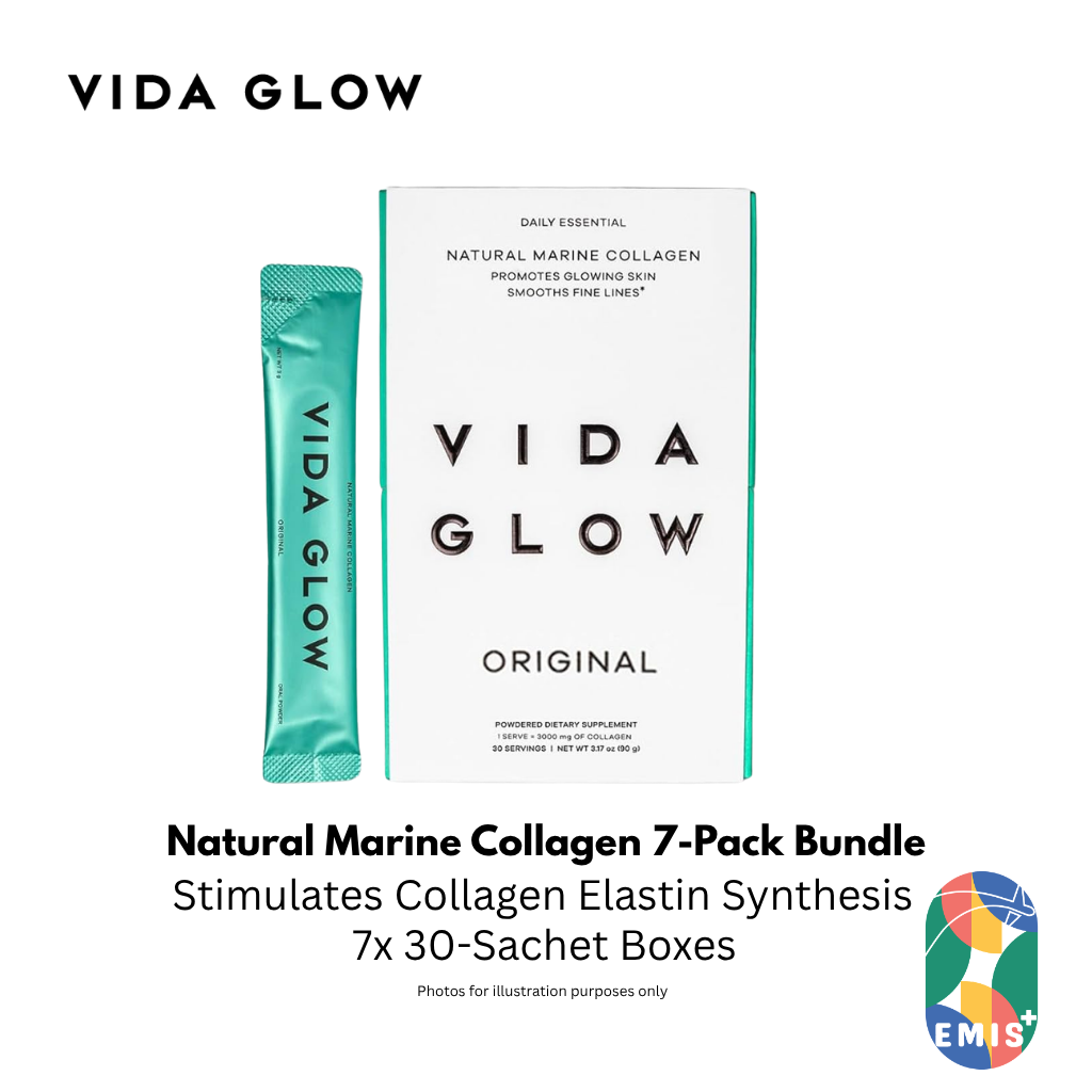 Vida Glow Natural Marine Collagen 30 Sachets Seven Pack Bundle