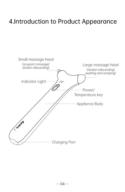 AiYiSheng AYS-059 Acupoint and Tendon Rebounding Massager official English manual page 6