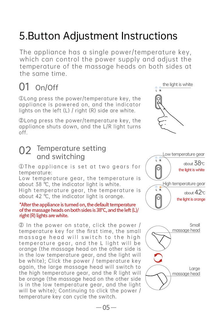 AiYiSheng AYS-059 Acupoint and Tendon Rebounding Massager official English manual page 7