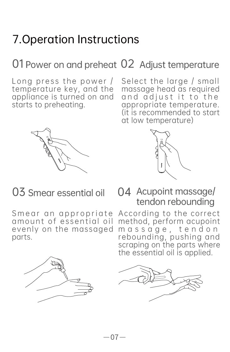 AiYiSheng AYS-059 Acupoint and Tendon Rebounding Massager official English manual page 9