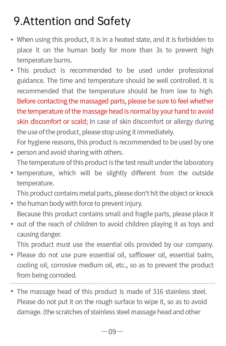 AiYiSheng AYS-059 Acupoint and Tendon Rebounding Massager official English manual page 11