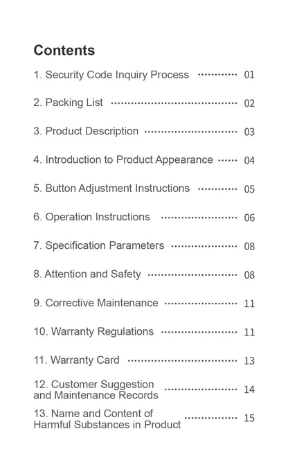 Warm Knee-joint Appliance AYS-060 official English manual page 2