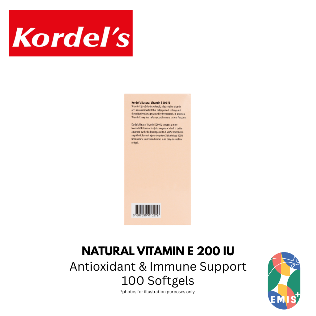 KORDEL’S NATURAL VITAMIN E 200 IU