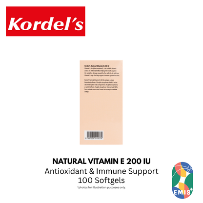 KORDEL’S NATURAL VITAMIN E 200 IU